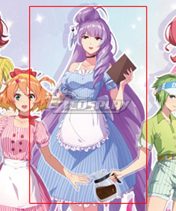Macross Δ Movie: Absolute Live!!!!!! Mikumo Guynemer Cafe Maid Cosplay Costume