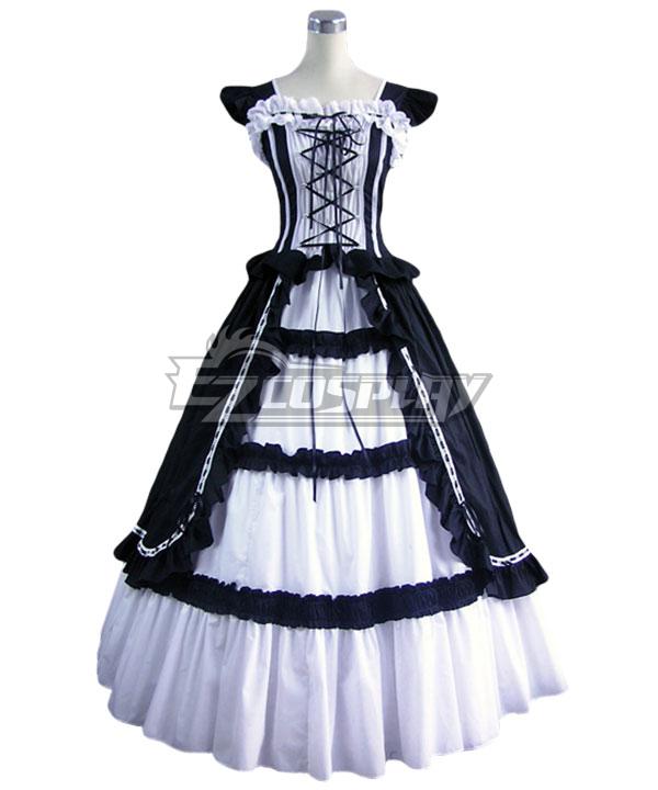 Women Girls Gothic Lolita Sleeveless Classic Lolita Dress Multi Colors Costume 1E