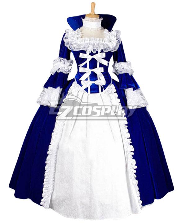 Women Girls Gothic Lolita Long Sleeves Classic Lolita Dress Multi Colors Costume 1J