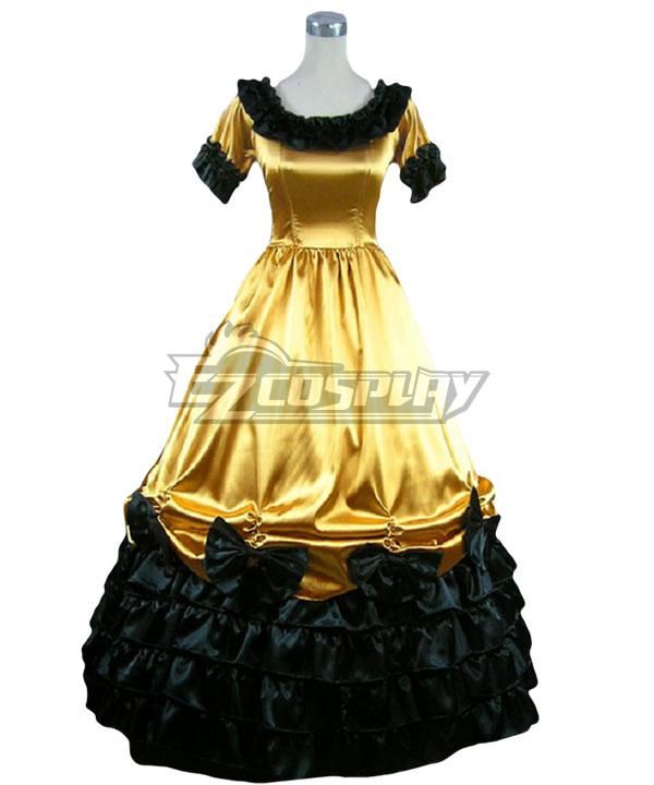 Women Girls Gothic Lolita Short Sleeves Classic Lolita Dress Multi Colors Costume 1N