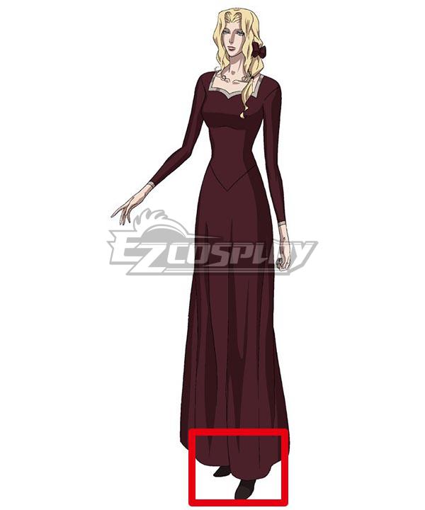 Castlevania Lisa Tepes Brown Cosplay Shoes