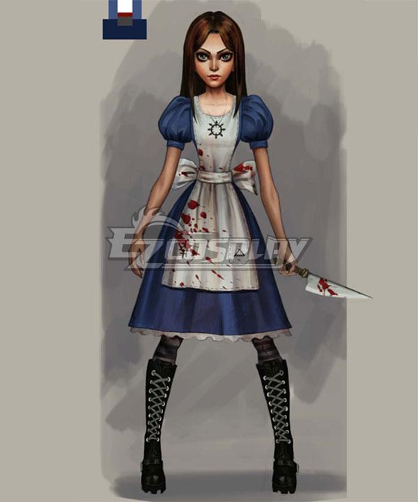 Alice-Madness Returns Alice Cosplay Costume - No Stain