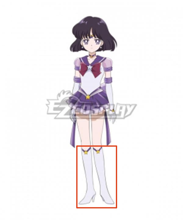 Sailor Moon Eternal 2 Hotaru Tomoe White Cosplay Boots