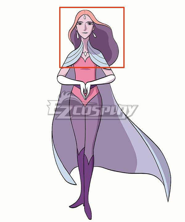She-Ra and the Princesses of Power Queen Angella Purple Orange Cosplay Wig
