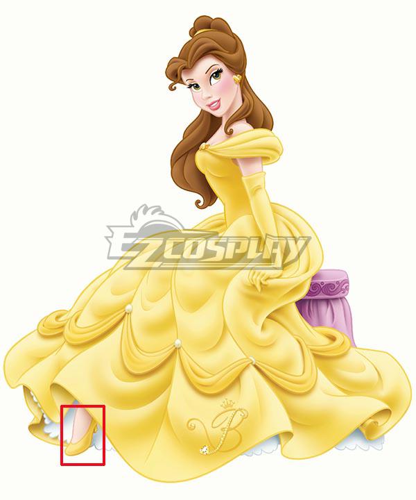 Disney Beauty and The Beast Belle Yellow Cosplay Shoes