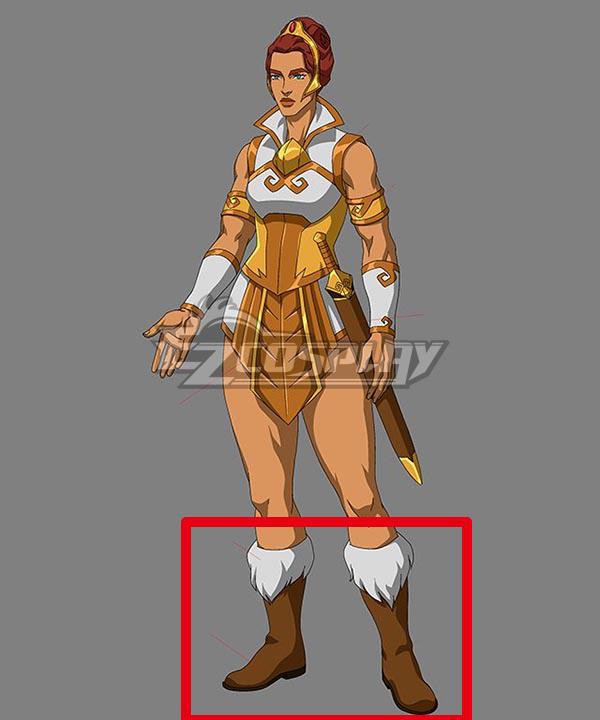 Masters of the Universe: Revelation Teela Brown Shoes Cosplay Boots