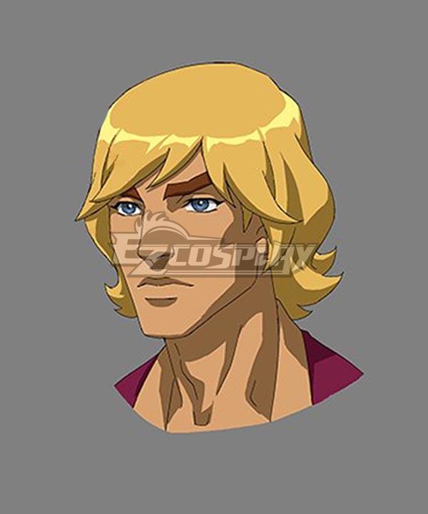 Masters of the Universe: Revelation Prince Adam Golden Cosplay Wig