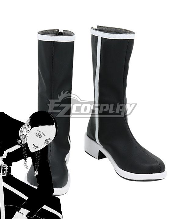 Tokyo Revengers Ran Haitani Black Shoes Cosplay Boots