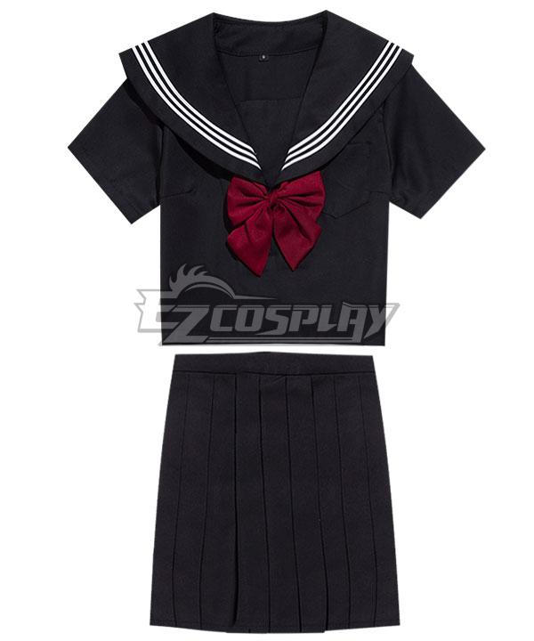 Black Long Sleeves School Uniform Cosplay Costume ESU015Y