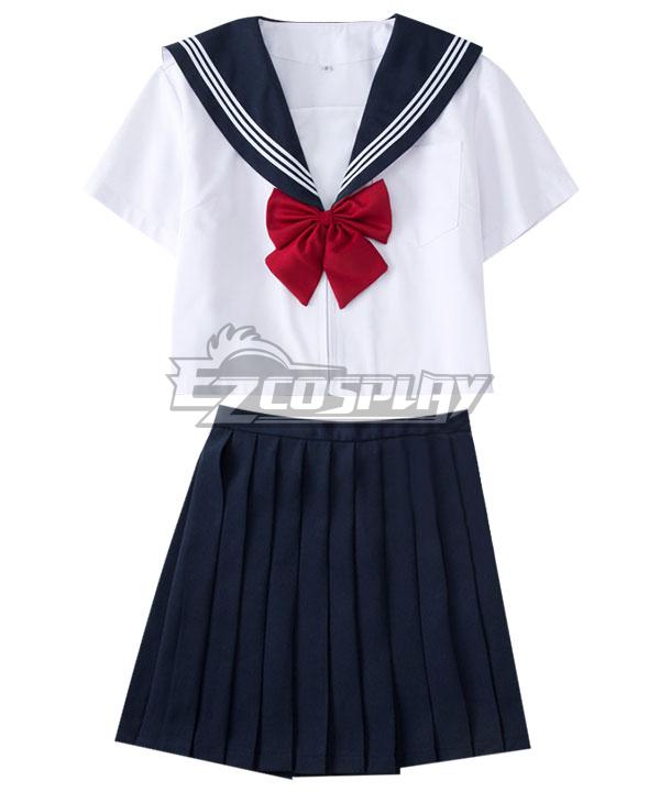 Deep Blue Short Sleeves Japan JK Uniform School Uniform Cosplay Costume ESU018Y