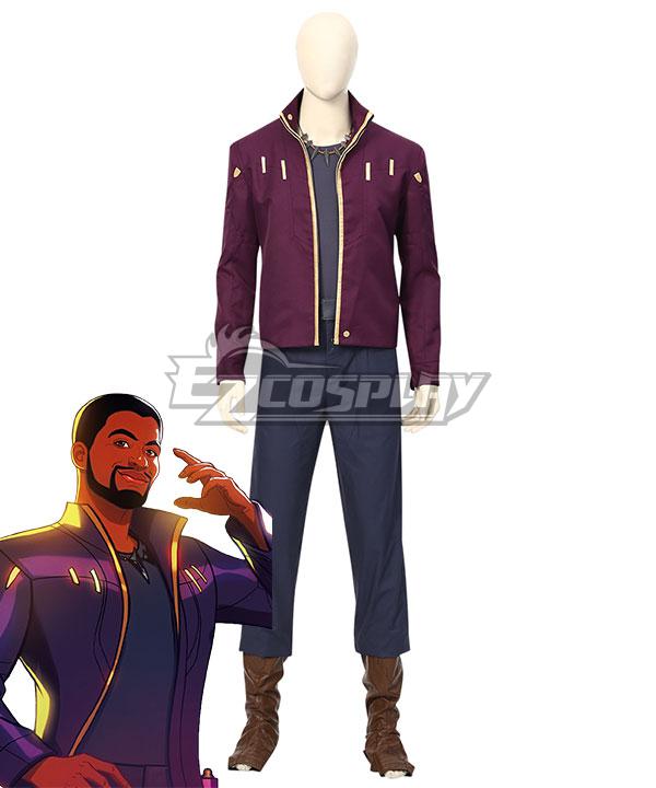 Marvel What IF Star-Lord T'Challa Halloween Cosplay Costume