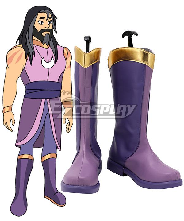 She-Ra and the Princesses of Power King Micah Purple Shoes Cosplay Boots