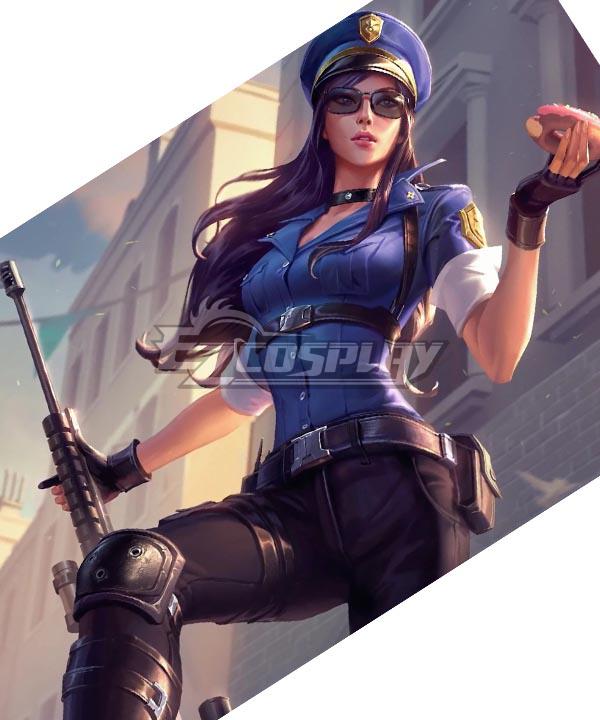 League of Legends LOL Officer Caitlyn Updated Cosplay Costume