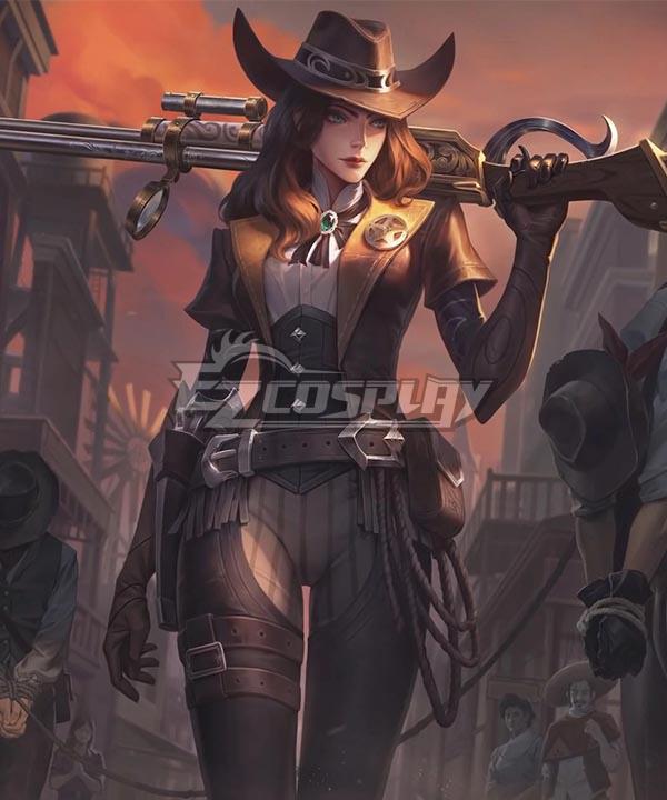 League of Legends LOL Sheriff Caitlyn Updated Cosplay Costume