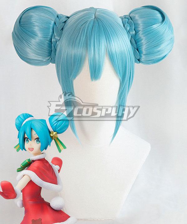 Vocaloid Hatsune Miku Christmas 2021 Blue Cosplay Wig