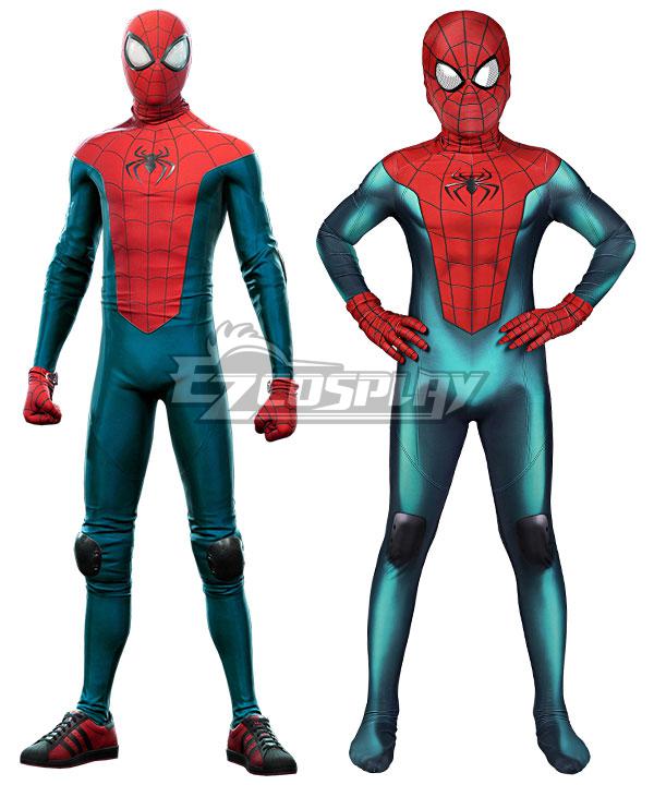 Kids PS5 Spider-Man: Miles Morales Great Responsibility Suit Jumpsuit Zentai Halloween Cosplay Costume
