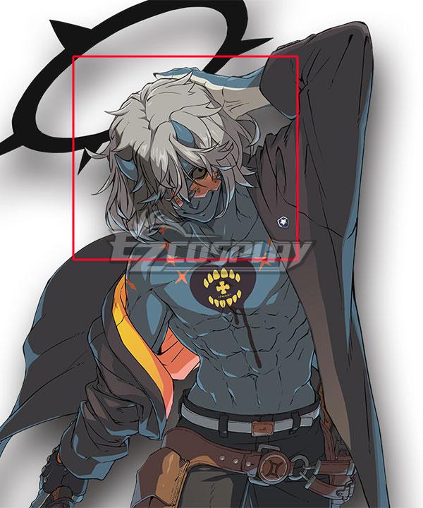 Guilty Gear STRIVE Happy Chaos Glasses Cosplay Grey Cosplay Wig