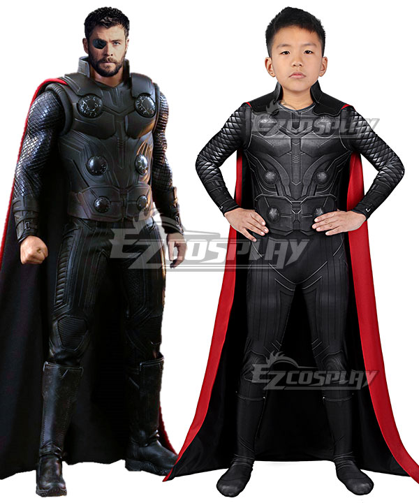 Kids Marvel Avengers 3: Infinity War Thor Odinson Zentai Jumpsuit Cosplay Costume