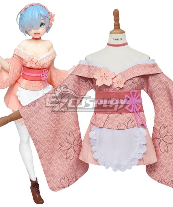 Re: Life In A Different World From Zero Re: Zero Starting Life in Another World Sakura Rem Cosplay Costume