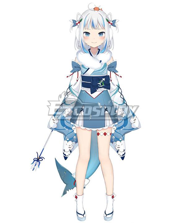 Hololive Virtual YouTuber Gawr Gura Cosplay Costume E Editon