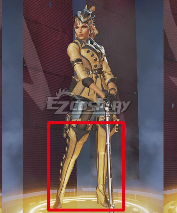 Apex legends Loba Gold Standard Skin Gold Shoes Cosplay Boots