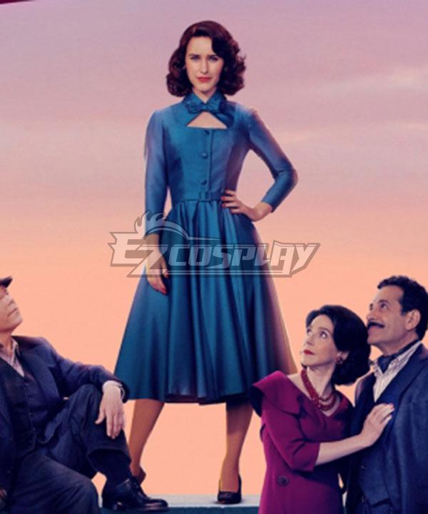 The Marvelous Mrs. Maisel Season 4 Mrs. Maisel Blue Dress Cosplay Costume