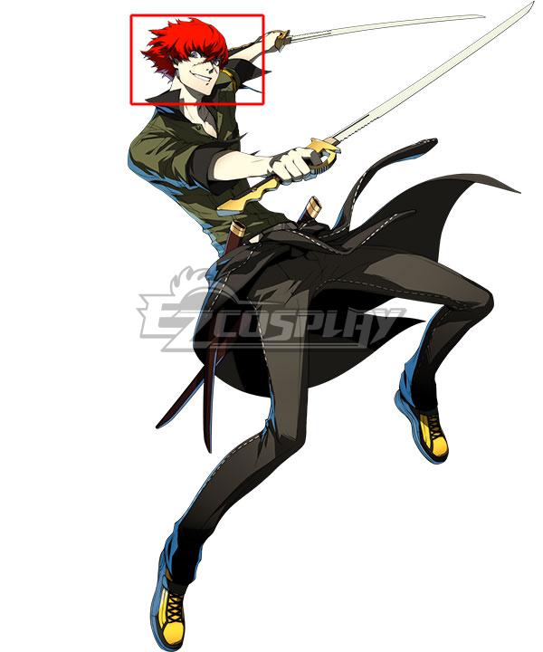 Persona 4: The Ultimax Ultra Suplex Hold Sho Minazuki Red Cosplay Wig