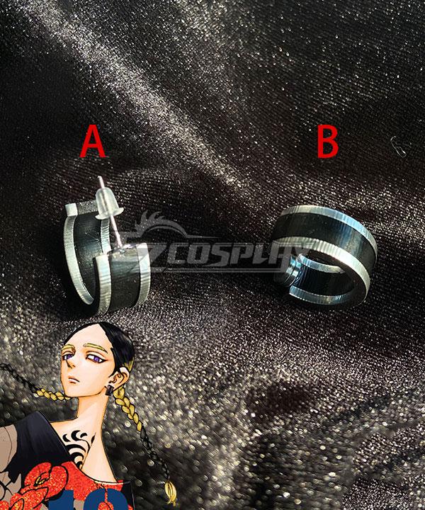 Tokyo Revengers Ran Haitani Earrings Ear clip Cosplay Accessory Prop