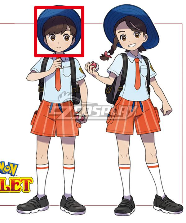 Pokemon Scarlet Violet Male Protagonist Black Cosplay Wig