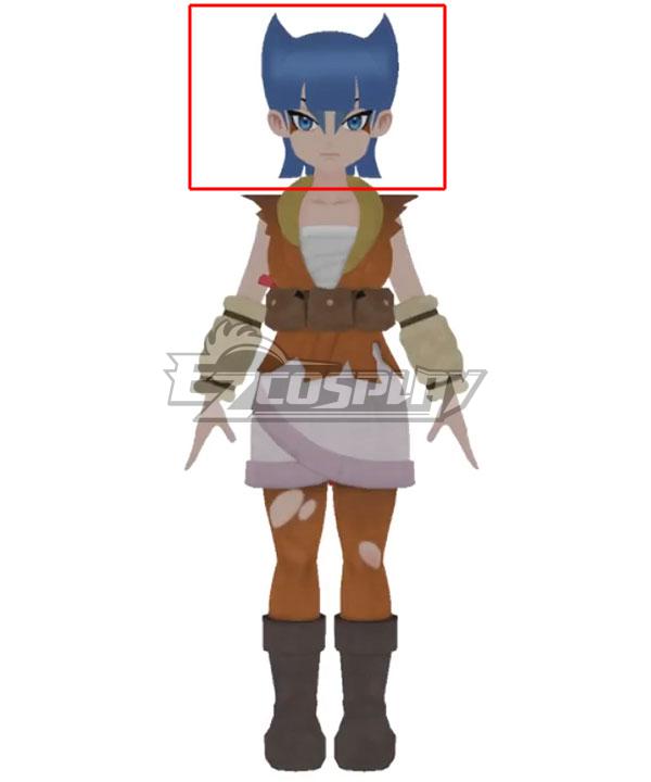 Pokemon Pokémon Legends: Arceus Miss Fortune Sisters Coin Blue Cosplay Wig