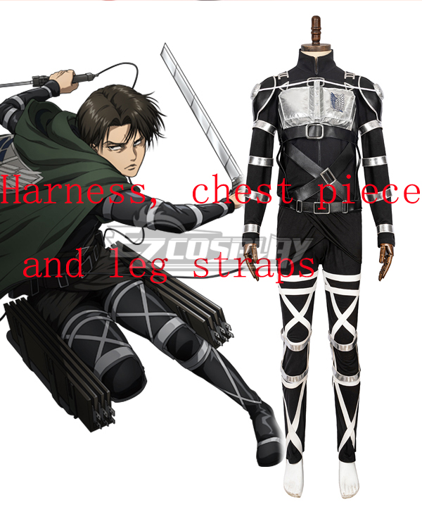 Attack On Titan Final Season Levi Ackerman Mikasa Harness, chest piece
 and leg straps Cosplay Accessory Prop