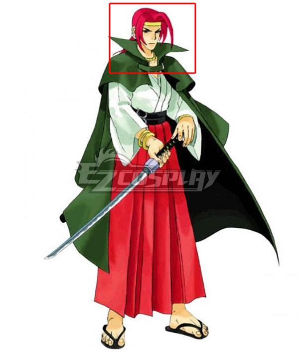 Last Blade Moriya Minakata Red Cosplay Wig