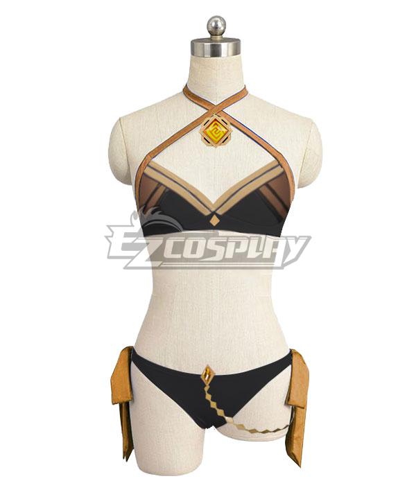Genshin Impact Zhongli Bikini Swimwear Swimsuit Bathing Suit Cosplay Costume