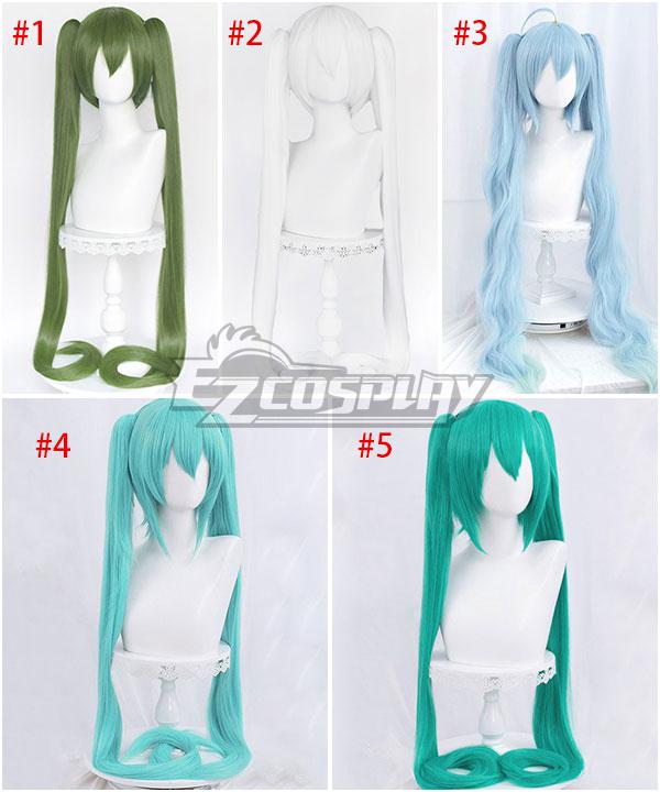 Vocaloid Hatsune Miku General Wig 110cm Long Double Horsetail Cosplay Wig