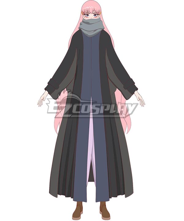 Film Ryuu to Sobakasu no Hime Belle(2021) Suzu Naito Belle Black Coat Cosplay Costume