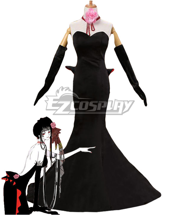 xxxHolic Yuko Ichihara Black Dress Cosplay Costume