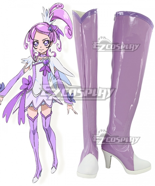 Cure Rosetta Doki Doki! Pretty Cure Heart Cure Rosetta Doki Doki! Pretty Cure Heart Kenzaki Makoto Purple Cosplay Boots Shoes Cosplay Boots