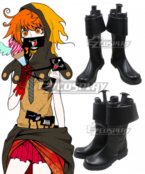 Your Turn to Die Rio Ranger Black Shoes Cosplay Shoes