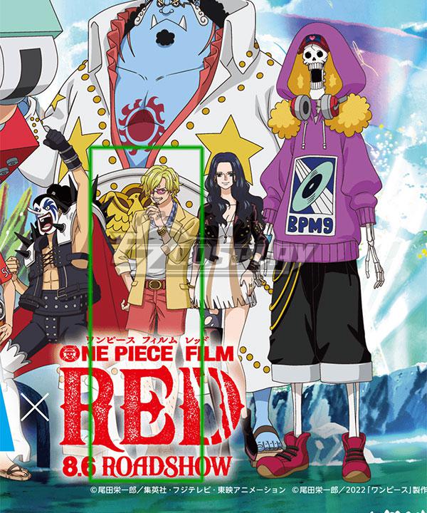 One Piece Film Red 2022 Movie MINTIA Vinsmoke Sanji Cosplay Costume