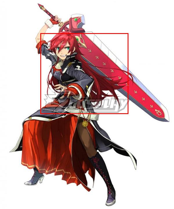 The legend of heroes: kuro no kiseki 2 CRIMSON SiN Celis Ortesia Red Cosplay Wig