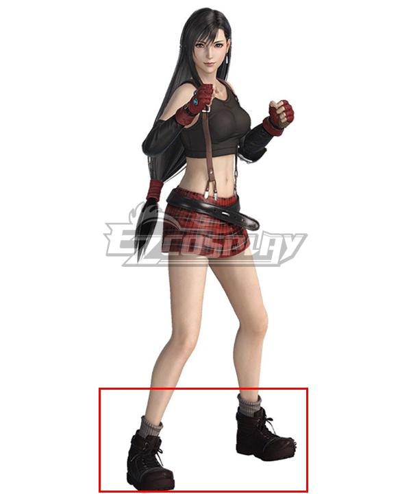 Final Fantasy VII Remake FF7 Tifa Lockhart Avalanche Style III Shoes Cosplay Boots