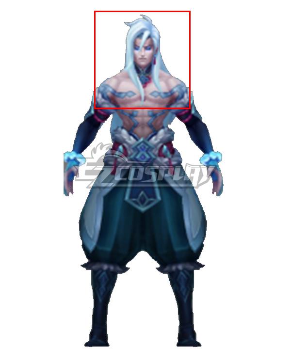 League of Legends Snow Moon Kayn Shadow Assassin Blue Cosplay Wig
