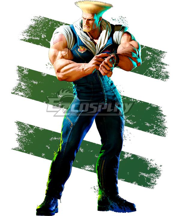 Street Fighter VI 6 Guile 2023 Golden Cosplay Wig