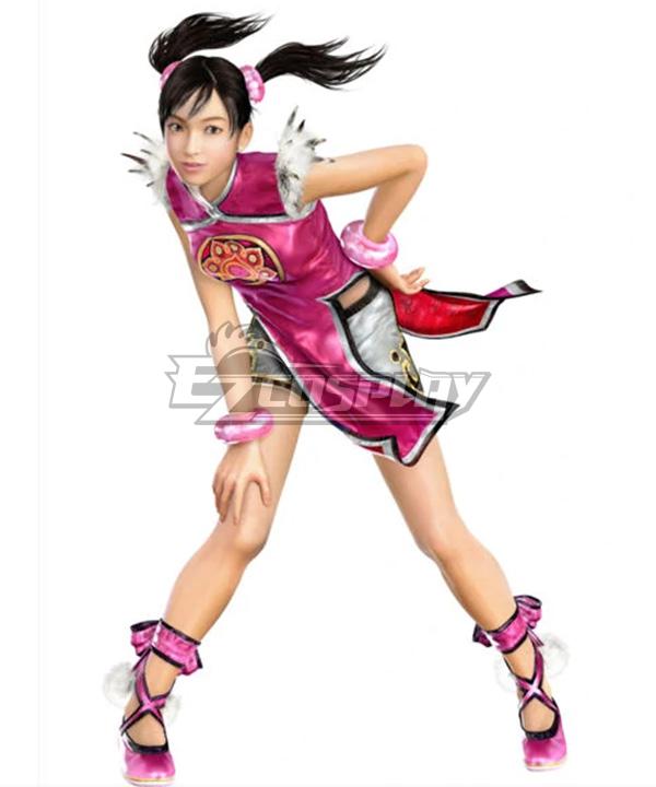 Tekken Ling Xiaoyu B Edition Pink Cosplay Costume