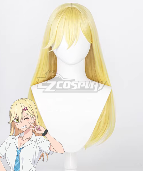 2.5-jigen no Ririsa 2.5 Dimensional Seduction Aria Kisaki Daily Golden Cosplay Wig