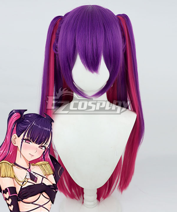 2.5-jigen no Ririsa 2.5 Dimensional Seduction Mikari Tachibana Purple Pink Cosplay Wig