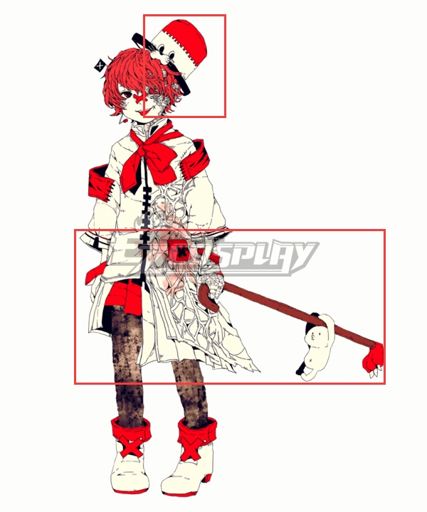 

Vocaloid Fukase Hat Cane Cosplay Accessory Prop