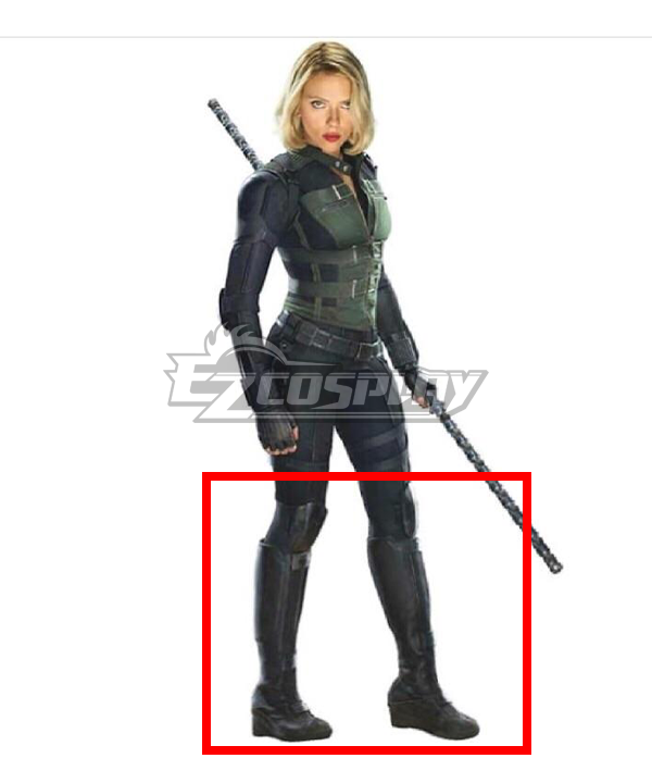 Marvel Avengers 3: Infinity War Black Widow Natasha Romanoff Schwarze Schuhe Cosplay Stiefel