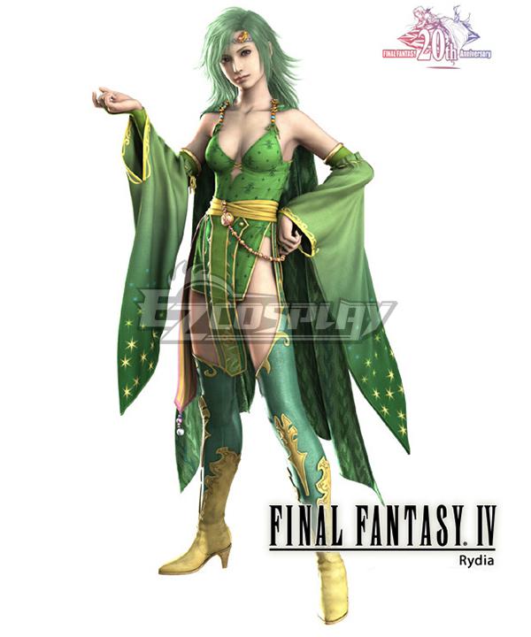 Final Fantasy IV FF4 Rydia Cosplay Costume