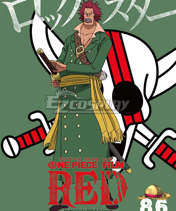 One Piece Film Red 2022 Movie Rockstar Cosplay Costume